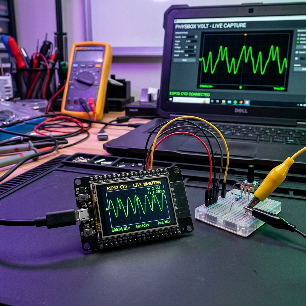 ESP32 CYD Hardware-In-The-Loop Laboratory Setup